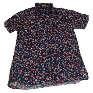 Across The Pond Large Button Up Top